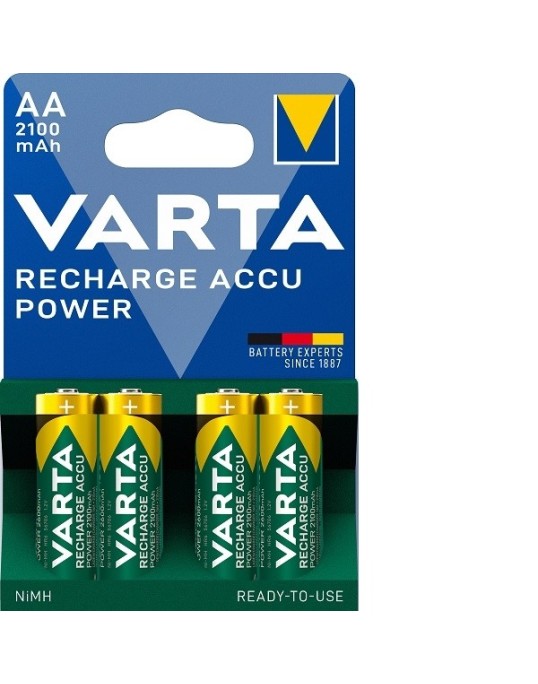 VARTA 1.2V 2100mAh AA 4-pakk akud VARTA 1.2V 2100mAh AA 4-pakk akud