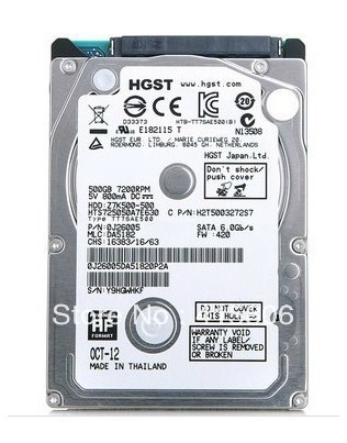 500GB 2.5"  SATA HDD, kasutatud