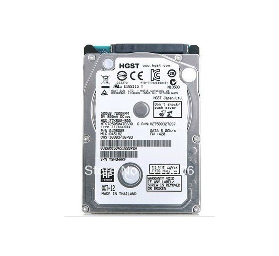 500GB 2.5"  SATA HDD, kasutatud
