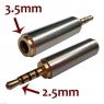 2.5mm to 3.5mm Adapter