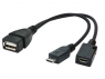 USB OTG AF to Micro BM + Micro BF